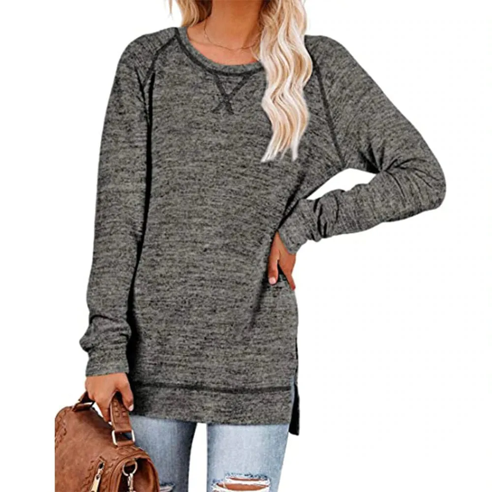 Solid Color Casual Long Sleeve Shirt