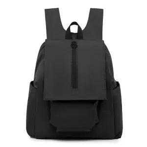 Solid Color Waterproof Backpacks For Female