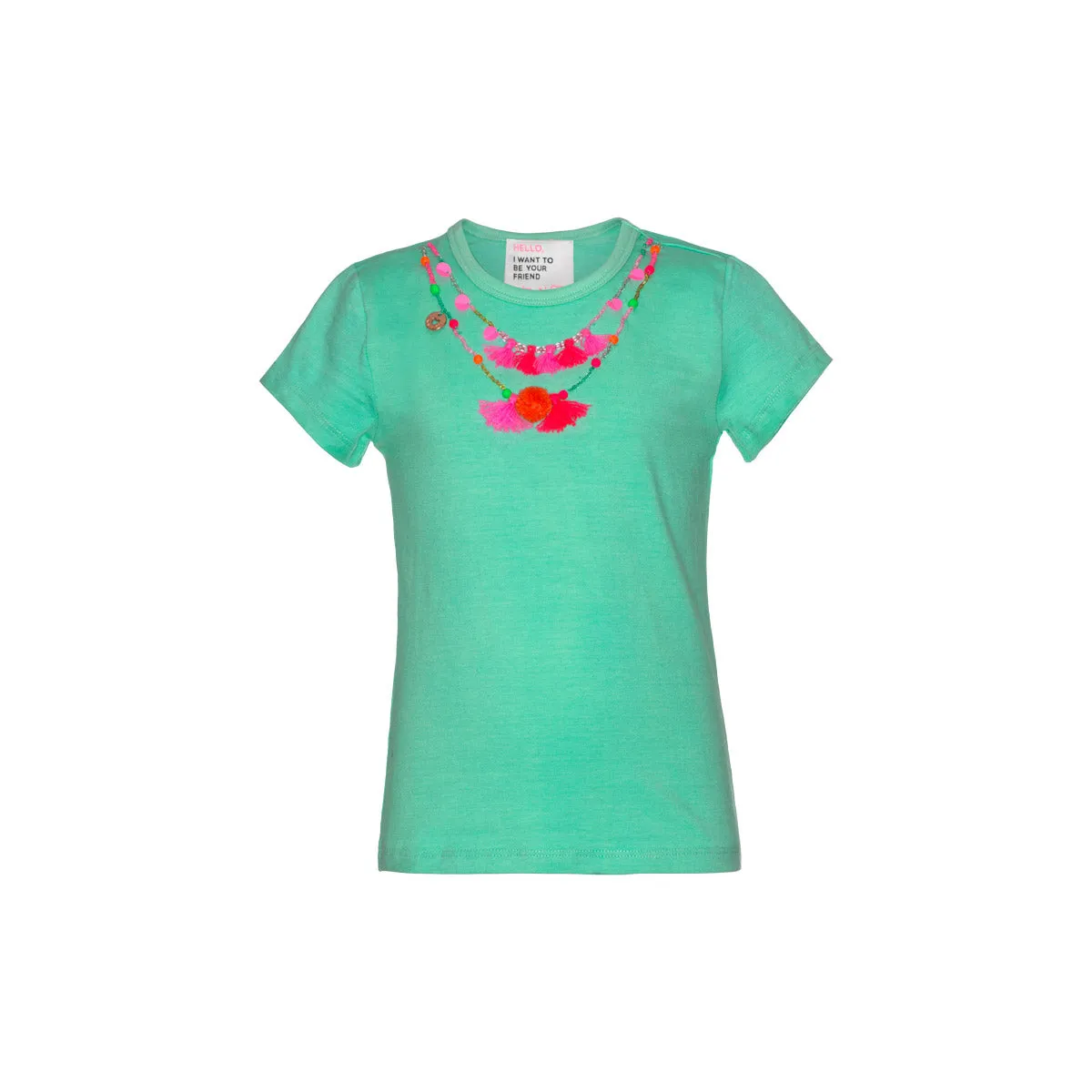 SS19 Mim-Pi Girls Green Necklace Top 260