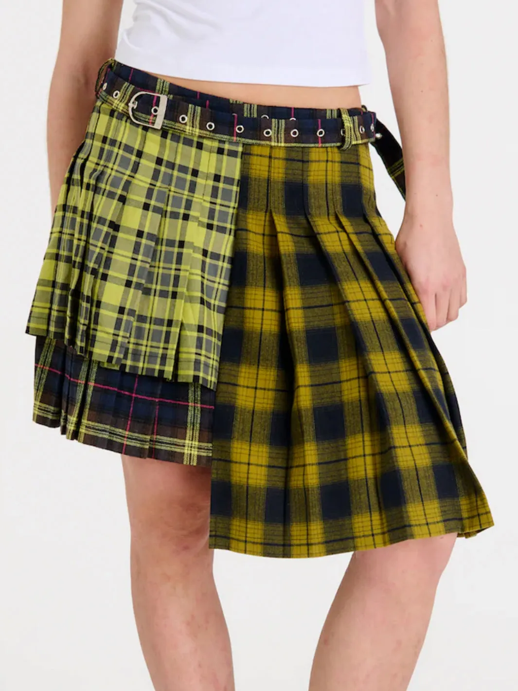 TARNISH CHECK MINI SKIRT