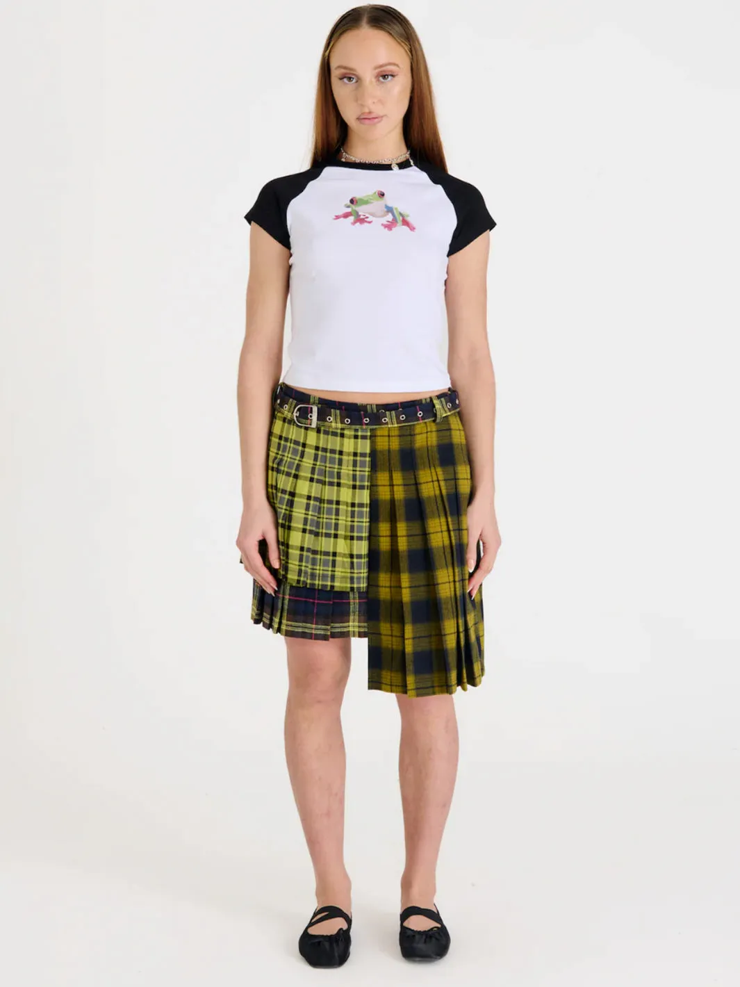 TARNISH CHECK MINI SKIRT