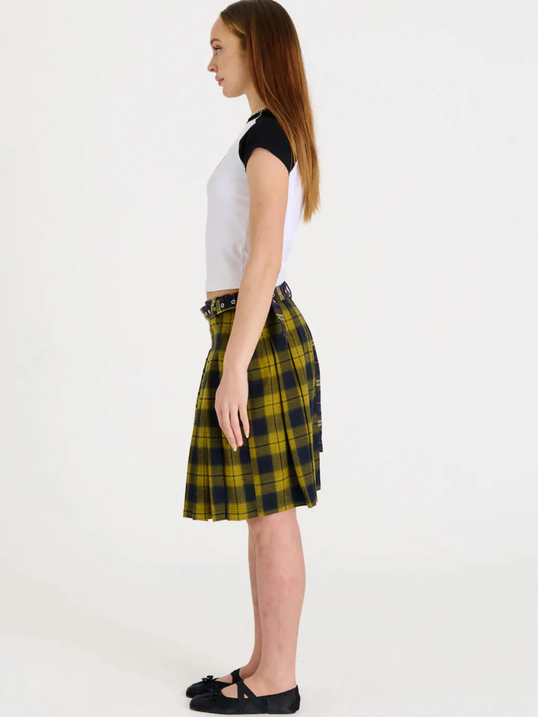 TARNISH CHECK MINI SKIRT