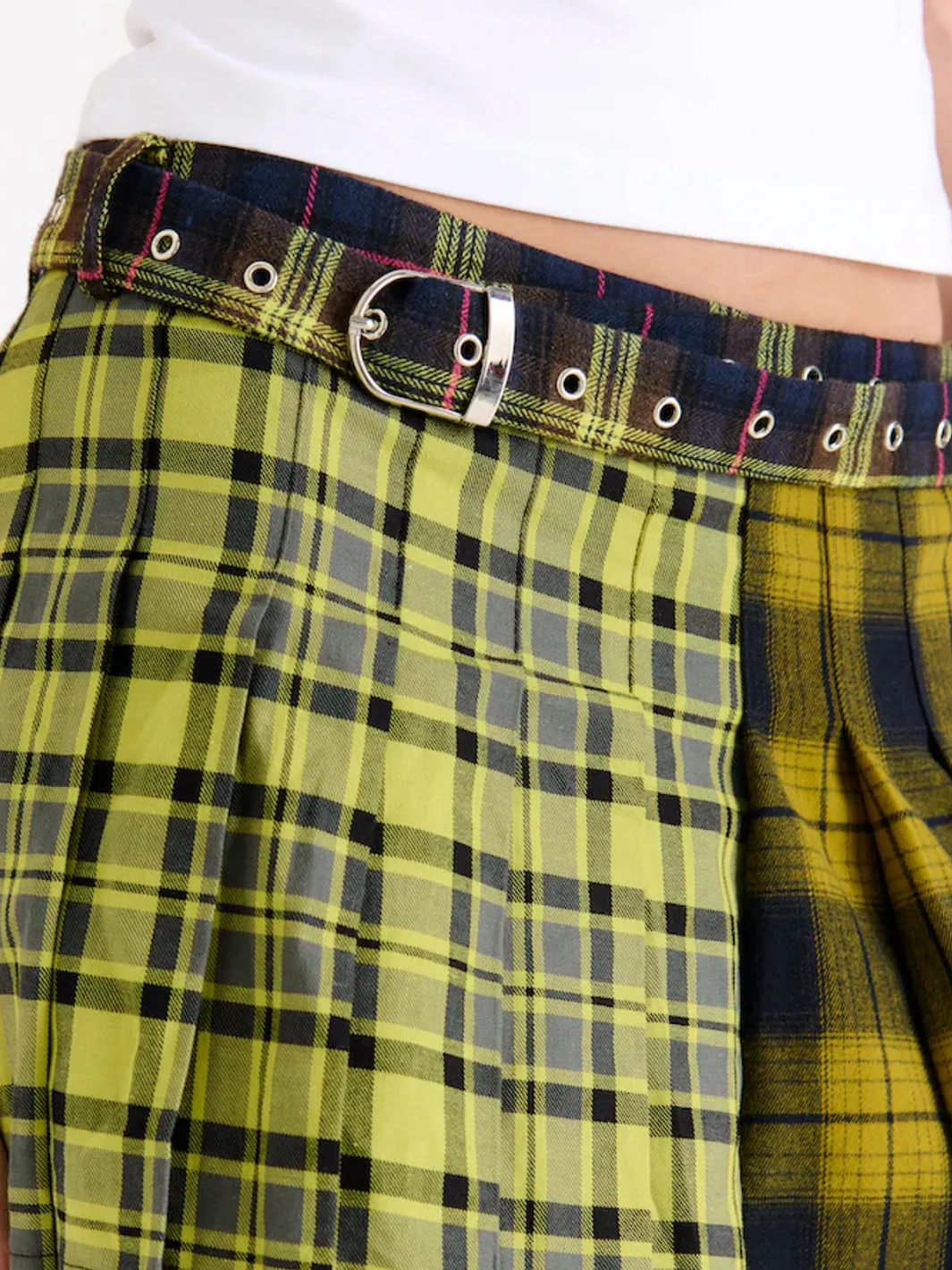 TARNISH CHECK MINI SKIRT