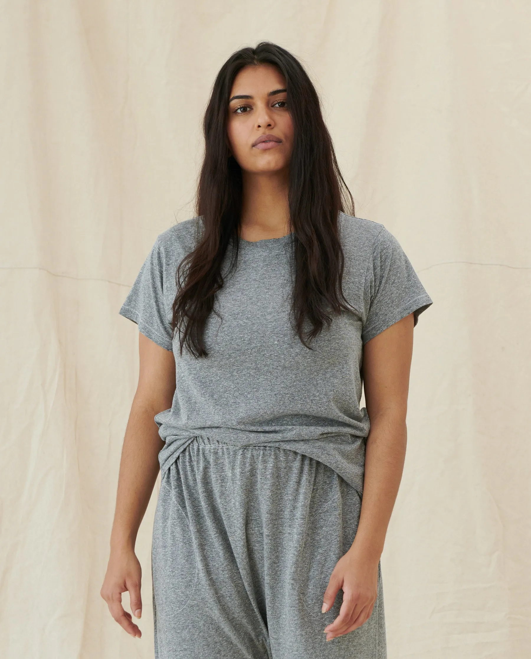 The Great - The Slim Tee in Heather Grey