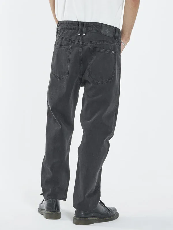 THRILLS Chopped Denim Jean - AGED BLACK