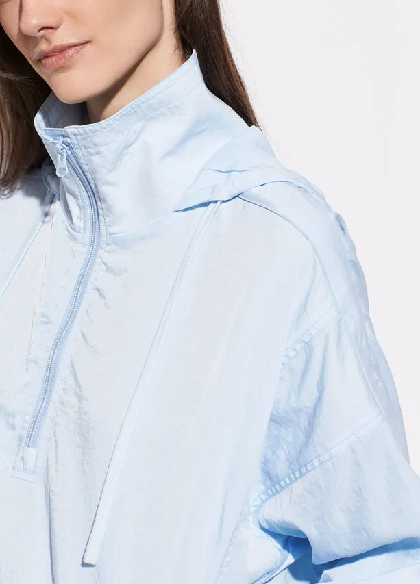 VINCE - Half-Zip Windbreaker in Sea Breeze