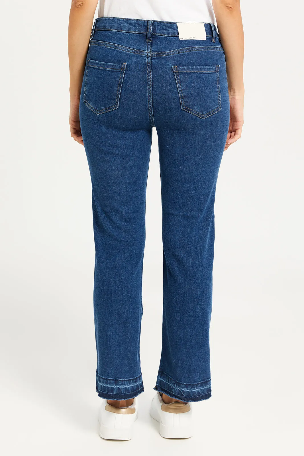 Women Navy Straight Fit Jeans