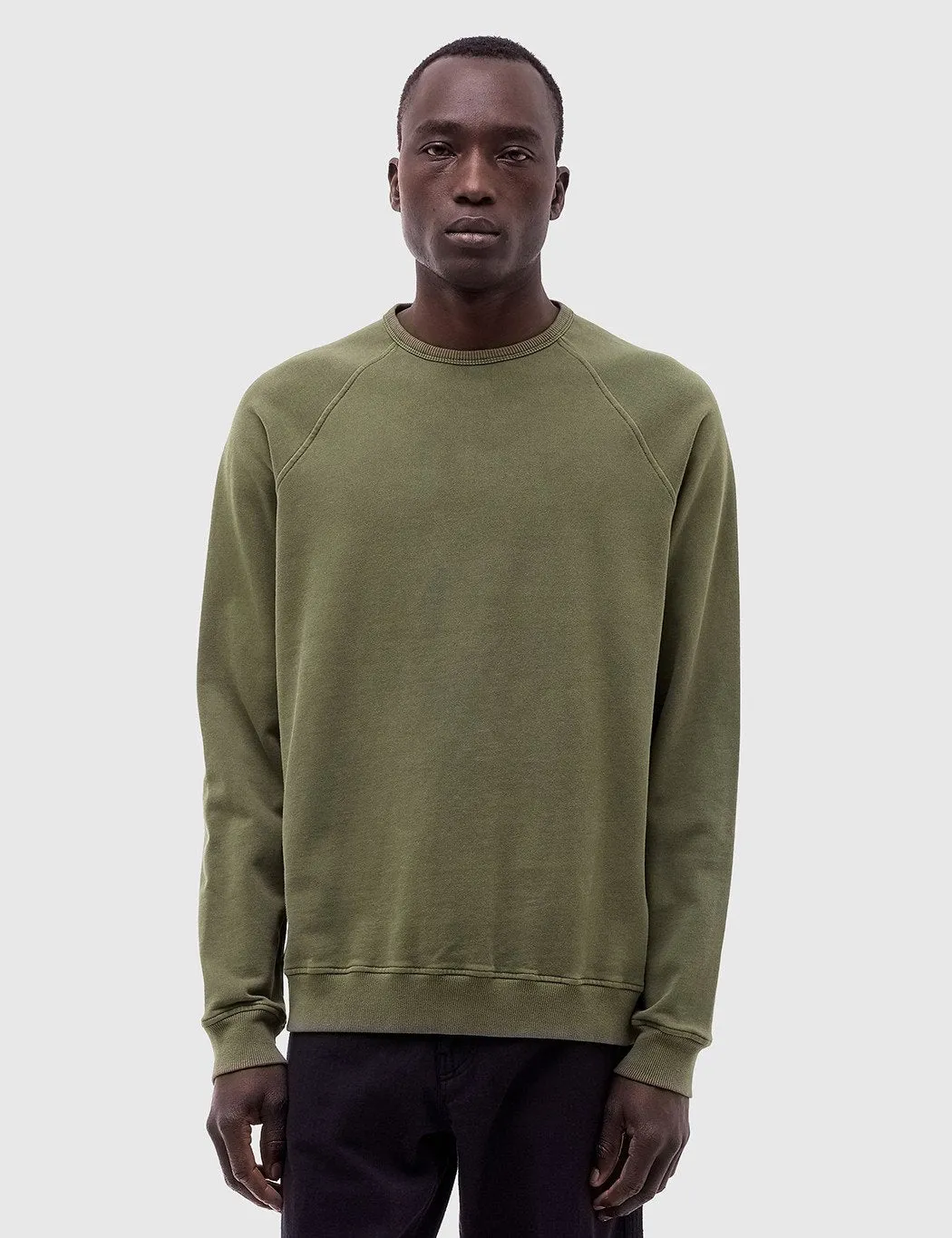 YMC Schrank Raglan Sweatshirt - Olive